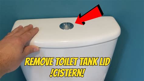 How to remove toilet cistern lid .